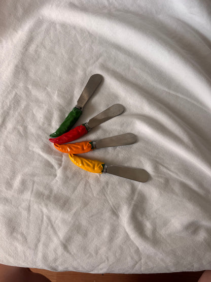 Chili Pepper Spreaders, Set of Four