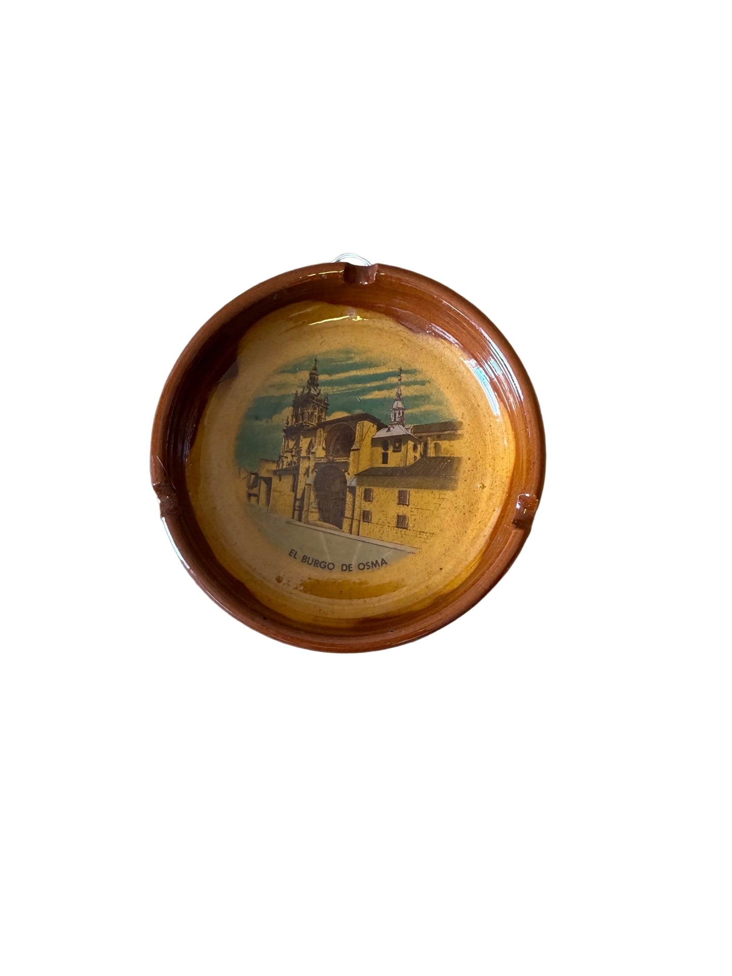 Vintage Spanish Souvenir Ashtray, "El Burgo de Osma"
