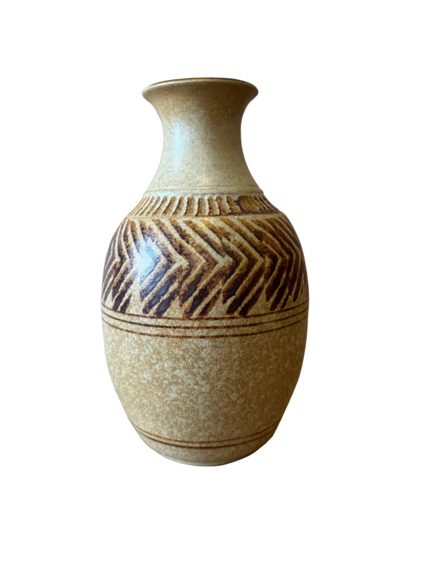 Studio Pottery Vase, Stunning Glaze Pattern