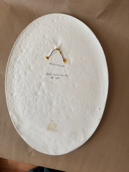 Sand Reflections "Trawler" Relief Plaque, 1983