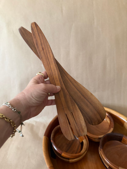 Segmented Turned Wood Bowl