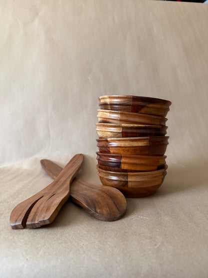 Segmented Turned Wood Bowl