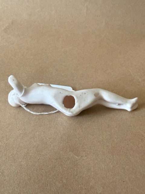 Porcelain Bathing Beauty Figurine, Reclining