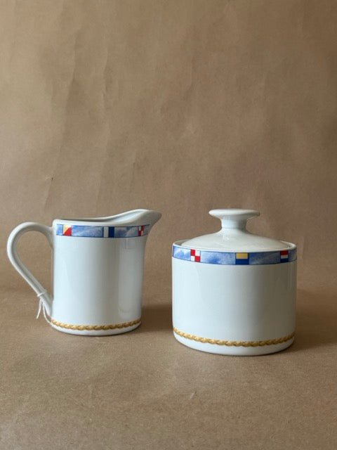 Habitat Americana "Regatta" Creamer and Sugar Set