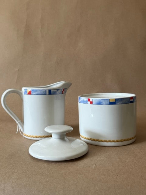 Habitat Americana "Regatta" Creamer and Sugar Set
