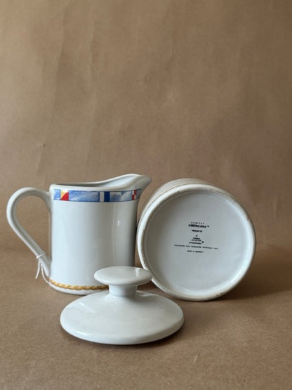 Habitat Americana "Regatta" Creamer and Sugar Set