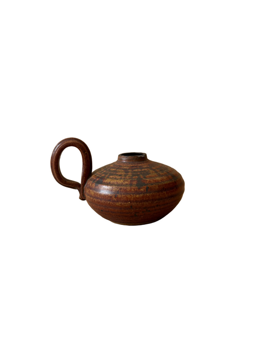 Studio Pottery Handled Vase, Signed