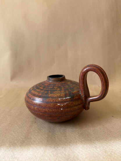 Studio Pottery Handled Vase, Signed