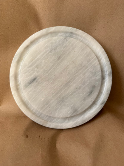 Round Marble Cheese Board with Feet
