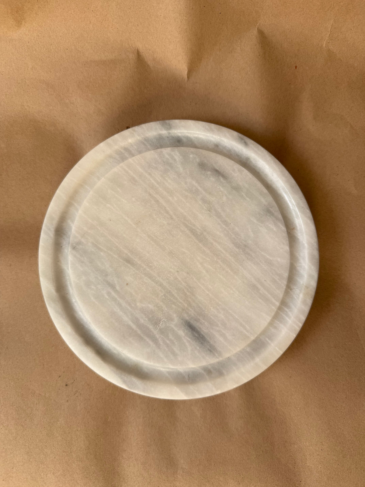 Round Marble Cheese Board with Feet