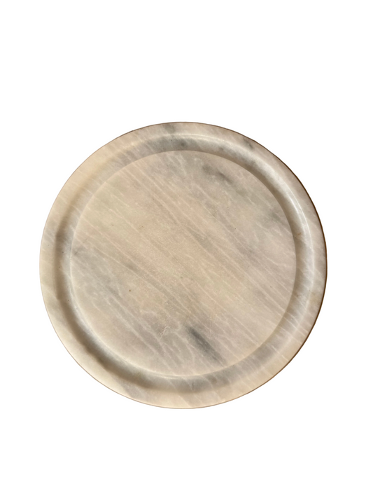 Round Marble Cheese Board with Feet
