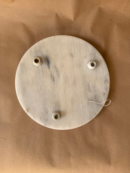 Round Marble Cheese Board with Feet
