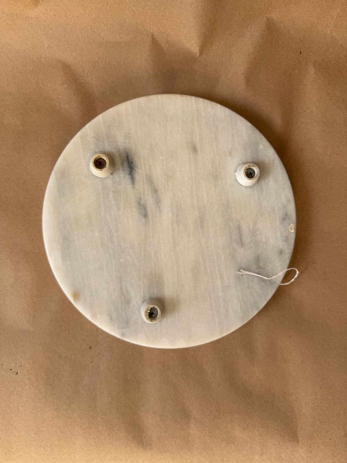 Round Marble Cheese Board with Feet