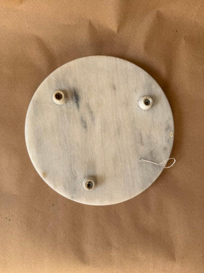 Round Marble Cheese Board with Feet