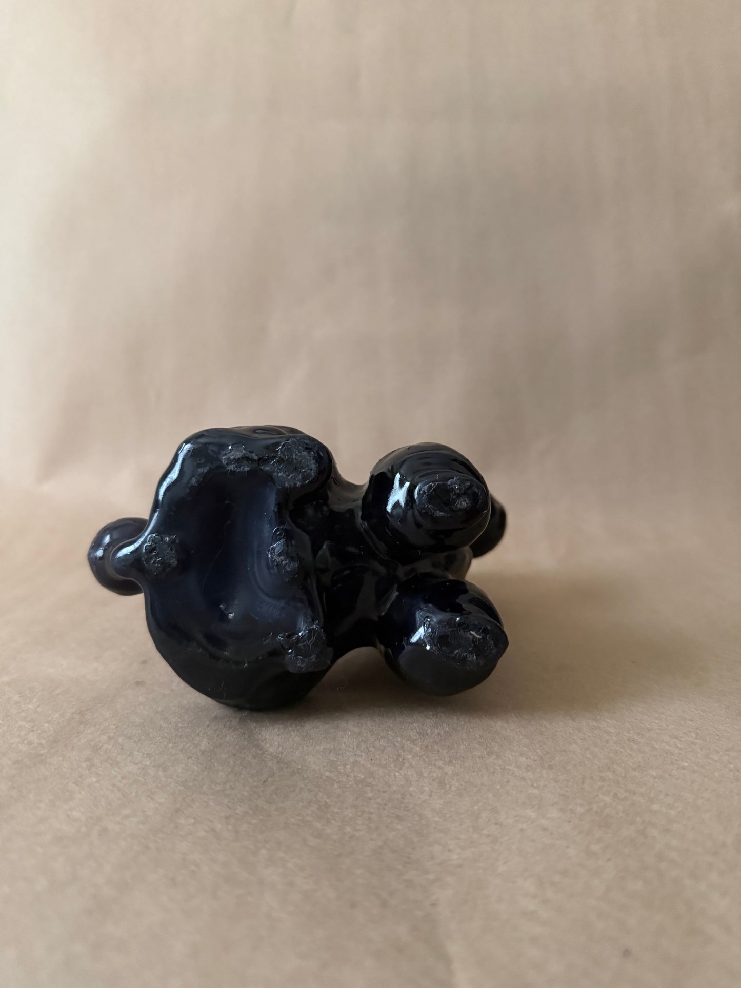Black Poodle Figural Candle
