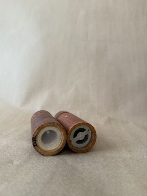 Turned Wood Salt Shaker & Pepper Mill Set