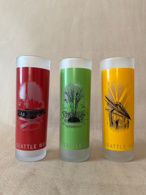 Seattle "The Next Fifty" Frosted Glasses, Set of Three
