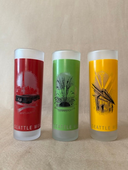 Seattle "The Next Fifty" Frosted Glasses, Set of Three