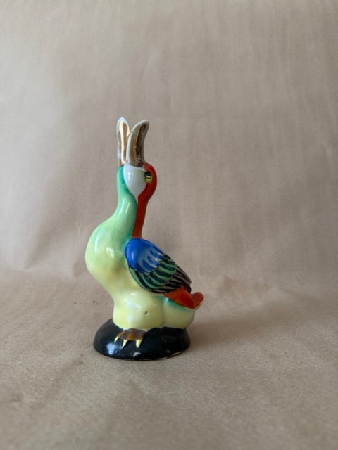 Hand-Painted Ceramic Bird Figurine
