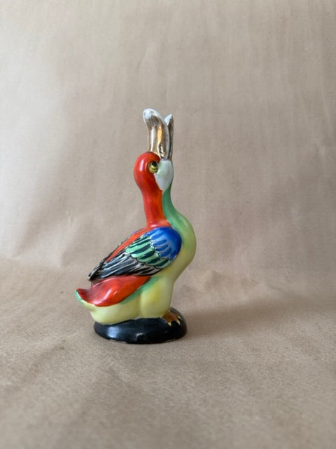 Hand-Painted Ceramic Bird Figurine