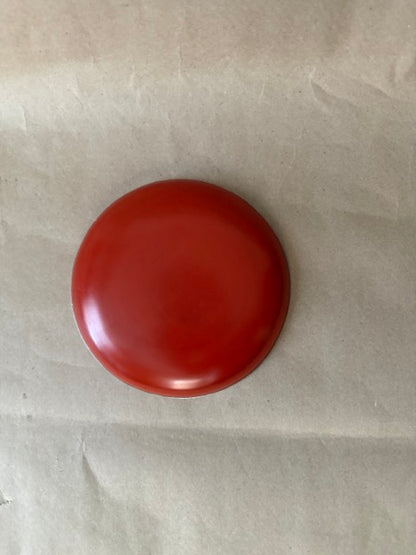 Red and Black Lacquer Crane Plate