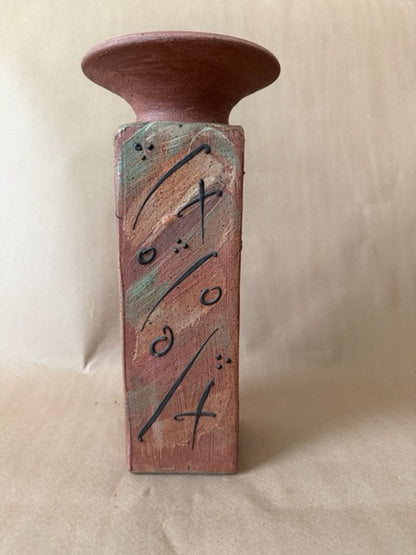 Hand-Painted Studio Pottery Vase