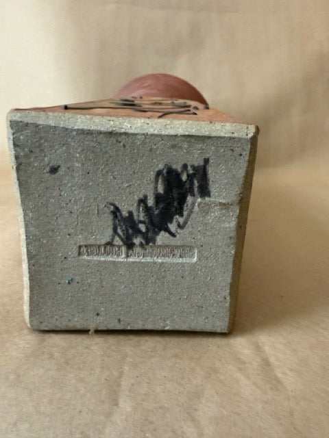 Hand-Painted Studio Pottery Vase