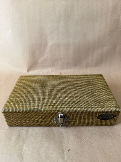 Linen-Wrapped Slide Storage Box