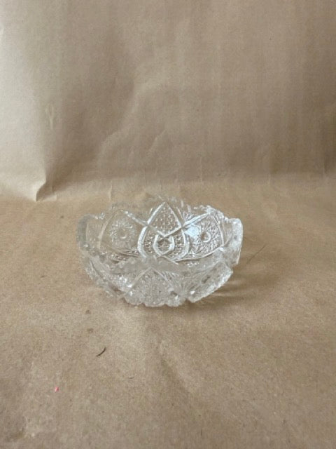 Pressed Glass Round Dish