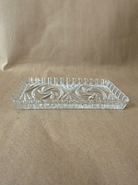 Pressed Glass Vanity Tray
