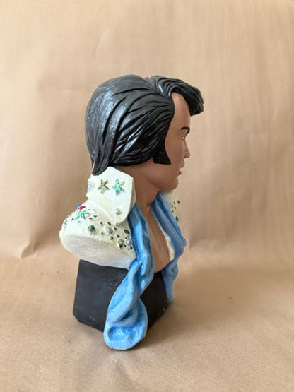 Vintage Chalkware Elvis Bust