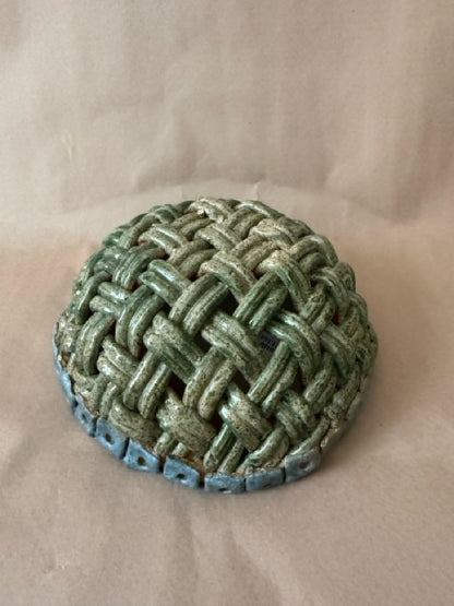 Ceramic Basket Weave Bowl