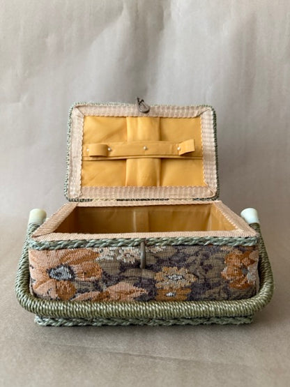 Tapestry Sewing Basket