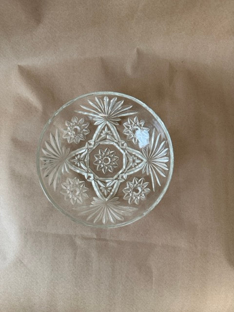 Starburst Pressed Glass Bowl