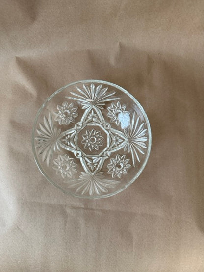 Starburst Pressed Glass Bowl