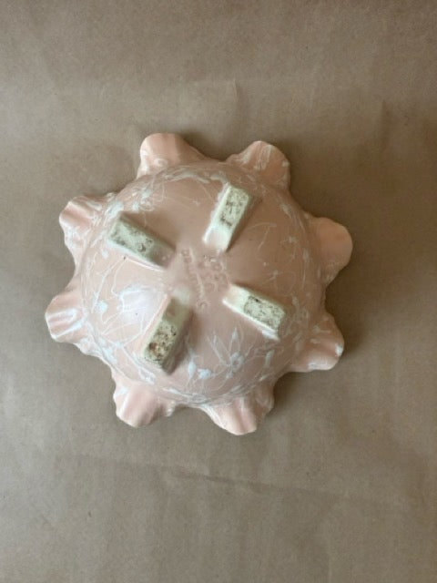 Shawnee Pottery Ruffled Footed Bowl, 2507