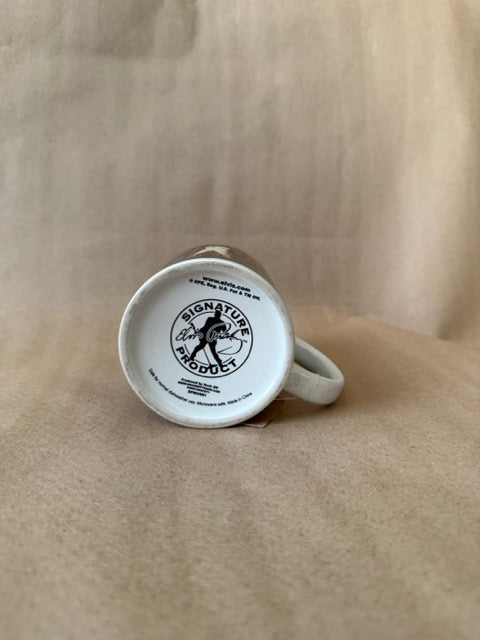 Elvis mug, signature product mark on base