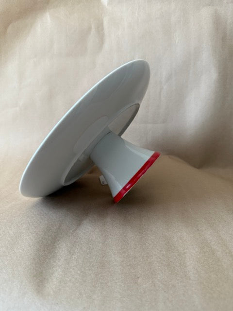 Cake stand, underside of pedestal