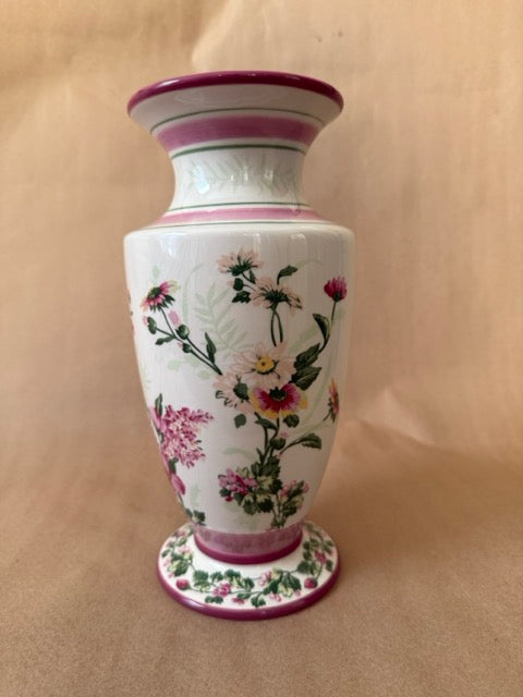 Laura Ashley vase, embossed collar