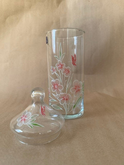 Apothecary jar with lid removed