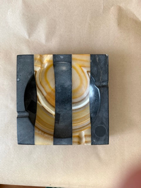 Onyx ashtray from above