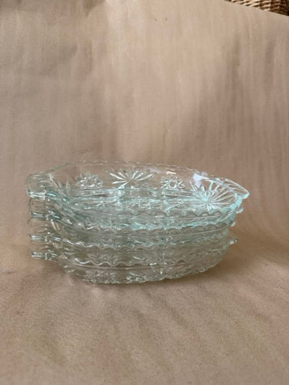 Relish dishes stacked