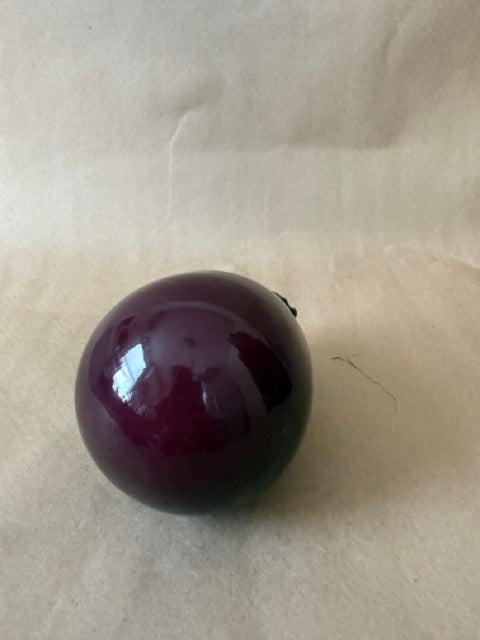 Glass eggplant from above