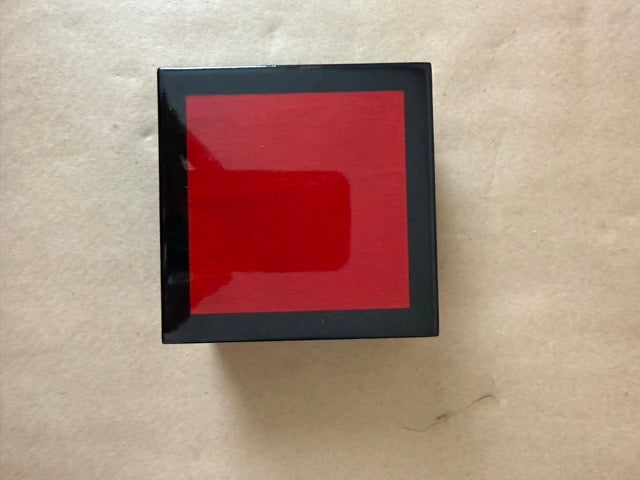 Single lacquer coaster from above