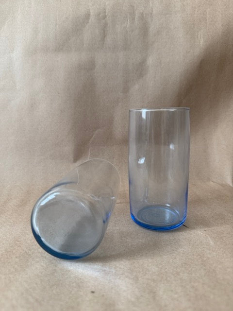 Blue tumbler showing the base