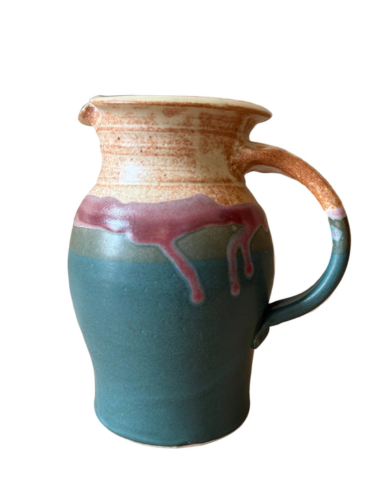 Vintage Bottery Inc. stoneware pitcher, full view
