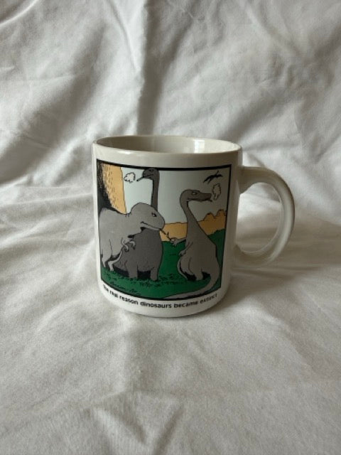 Far Side mug, angled view