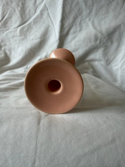 Peach candlestick from above