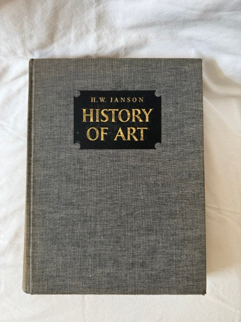 History of Art, grey linen cover with spine label
