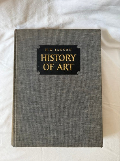 History of Art, grey linen cover with spine label